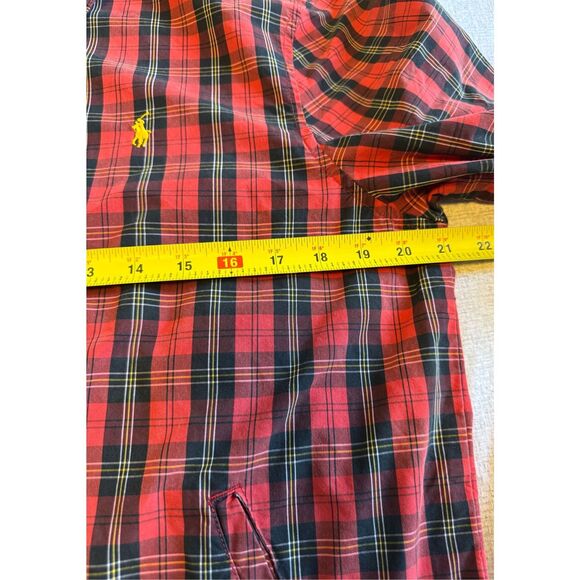 Polo Ralph Lauren Size Small Plaid Zip Up Jacket Men Red Vintage Y2K - Picture 2 of 6